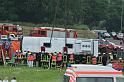 Schwerer Unfall mit Reisebus Lohmar Donrather Dreieck P510